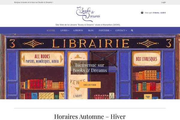 Booklovers theme site design template sample