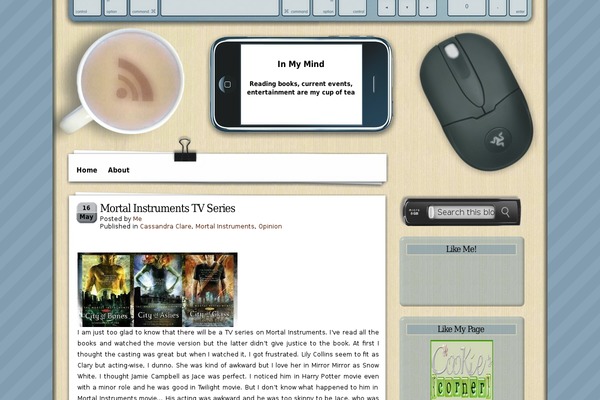 Coffee-desk theme site design template sample