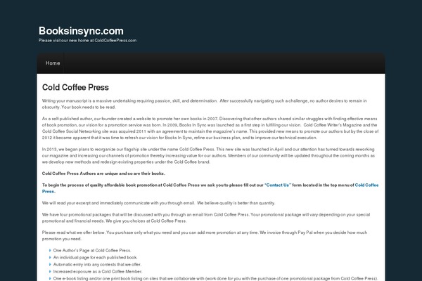 booksinsync.com site used Wp-elegance