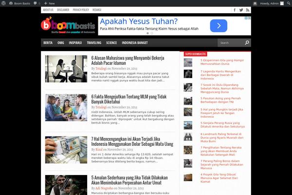 Bimber theme site design template sample