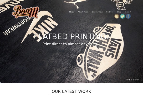 Boom theme site design template sample