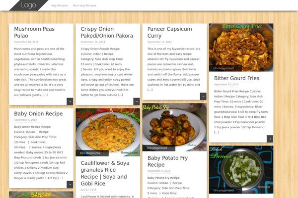 Pinbin theme site design template sample