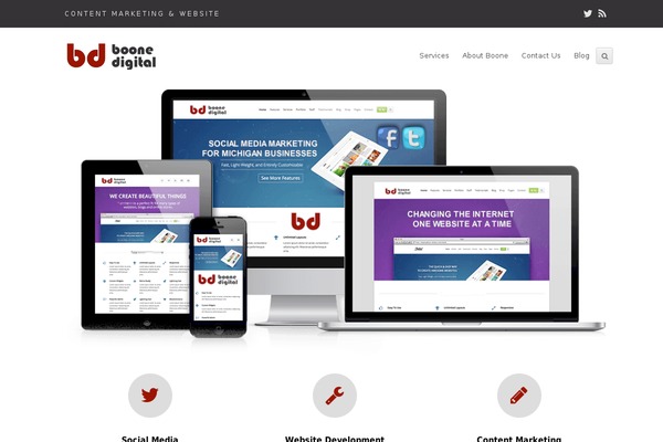 Total theme site design template sample