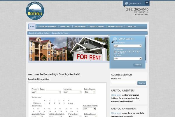 Denali theme site design template sample
