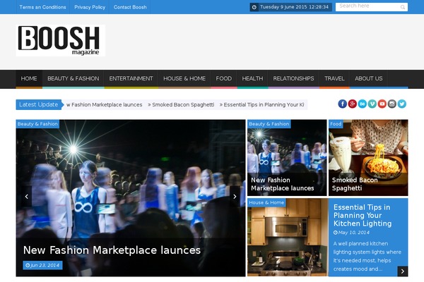 SaladMag theme site design template sample