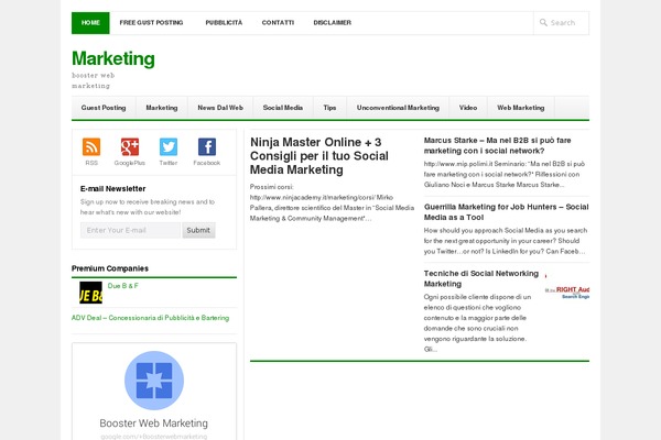 boosterwebmarketing.com site used Foliopress-pro