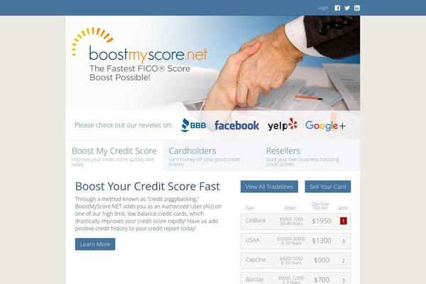 Boost theme site design template sample