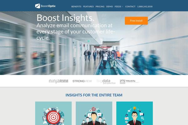 Boost theme site design template sample