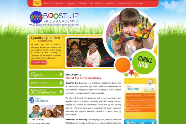 Boostup theme site design template sample