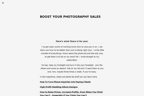 boostweddingphotographysales.com site used Parchment
