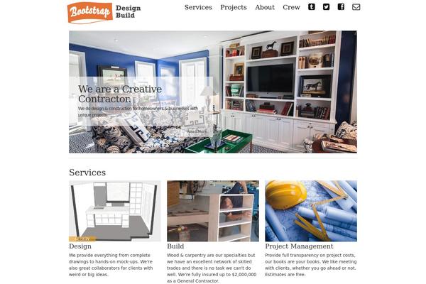 Bootstrap theme site design template sample