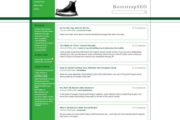 Bootstrap theme site design template sample