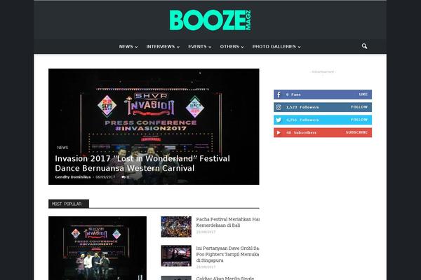 boozemagazine.com site used Newspaper_77