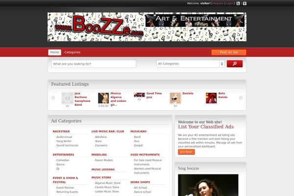 ClassiPress theme site design template sample