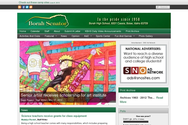 Sno Flex theme site design template sample