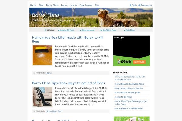 Prose theme site design template sample