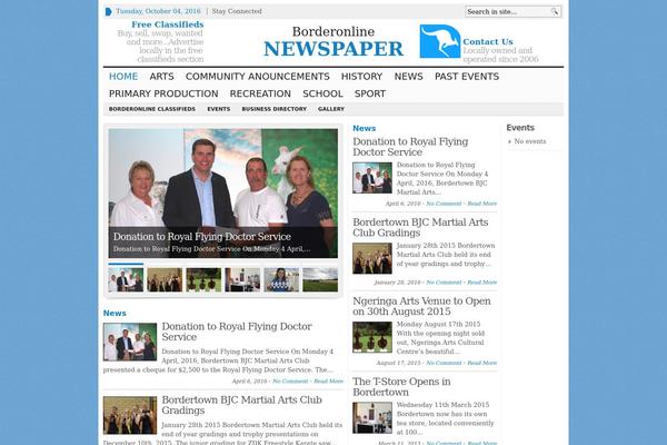 Advanced Newspaper theme site design template sample