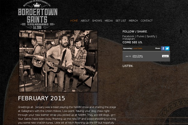 bordertownsaints.com site used Bordertown