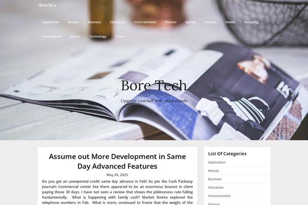 One Pageily theme site design template sample