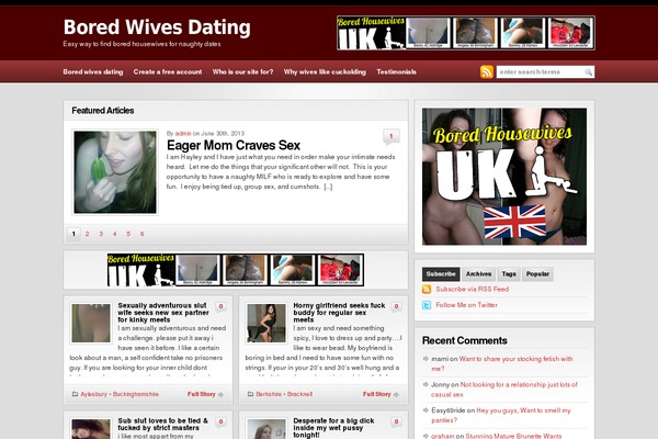 boredwivesdating.co.uk site used Wp-prolific