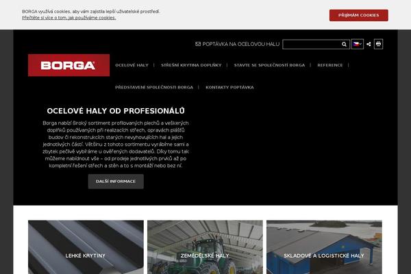 borga.cz site used Borga-wp