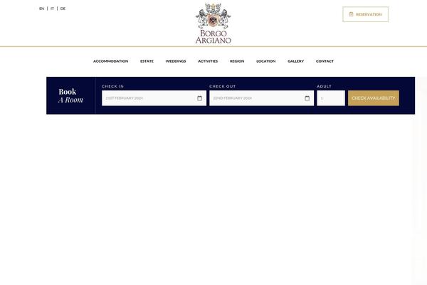 Site using Opal-hotel-room-booking plugin