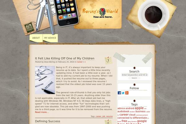 Desk Mess Mirrored theme site design template sample