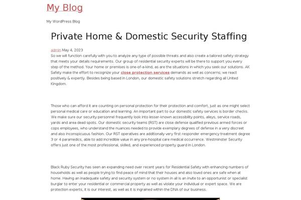 Balance theme site design template sample