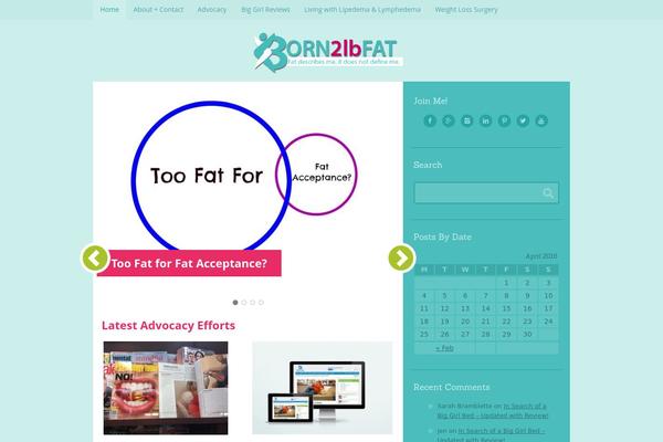 born2lbfat.com site used Crave Theme