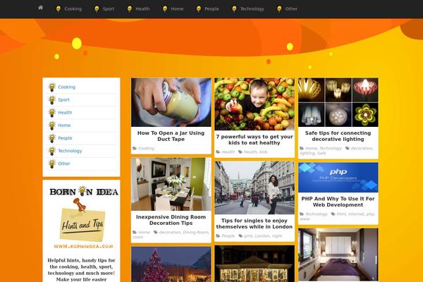 PR News theme site design template sample