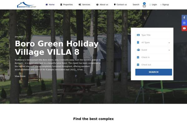 Wprentals theme site design template sample