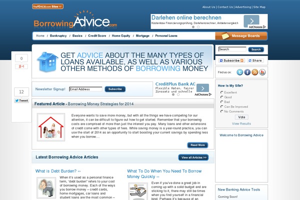 borrowingadvice.com site used Webrulon