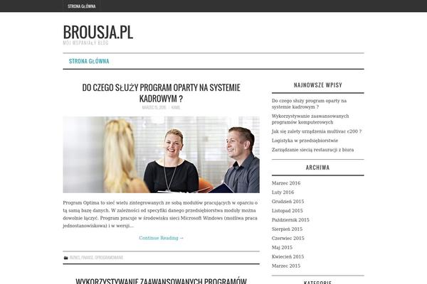 Fashionistas theme site design template sample