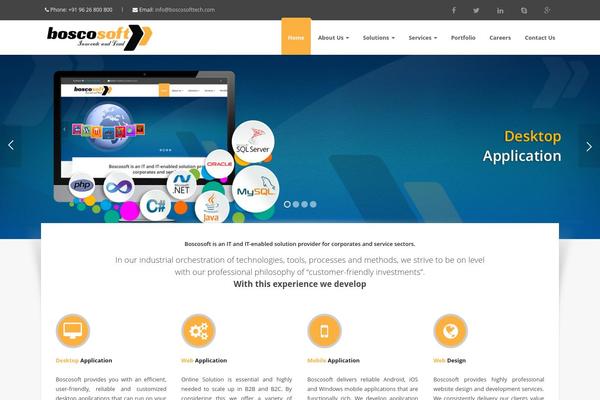 Calypso theme site design template sample