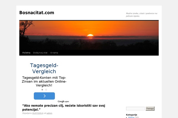 Twenty Ten theme site design template sample