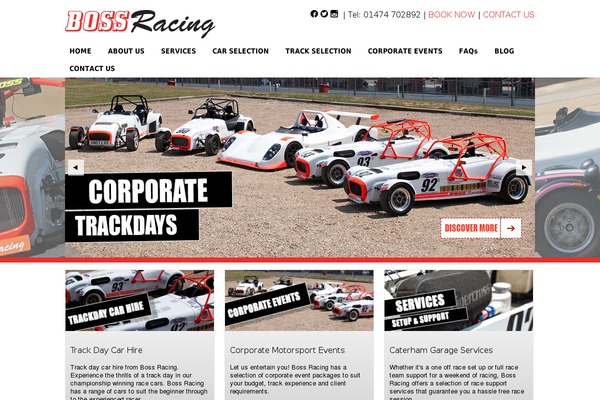 Boss theme site design template sample