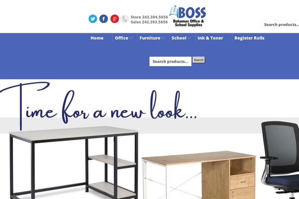 Boss theme site design template sample