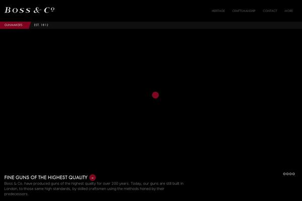 Boss theme site design template sample
