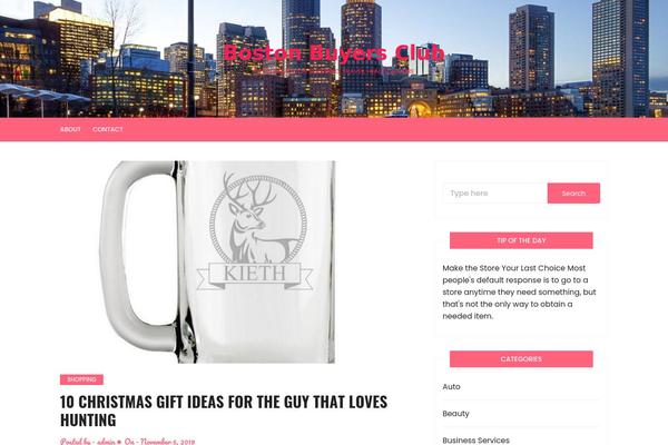 Cream Blog theme site design template sample