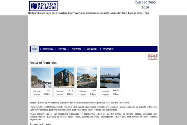 bostongilmore.com site used Denali