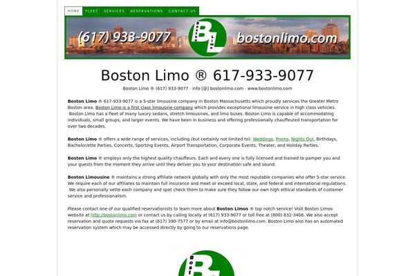 bostonlimo.com site used Thesis_182