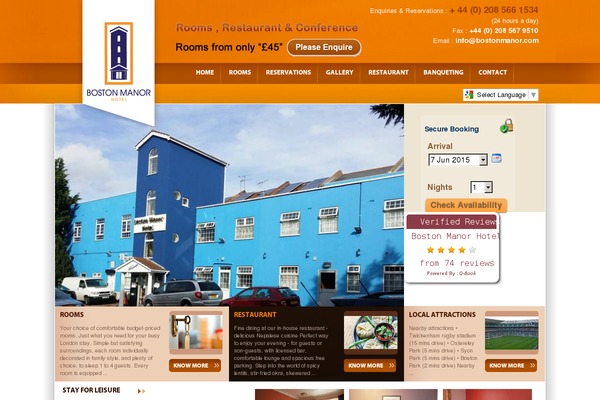 Boston theme site design template sample