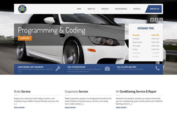 CarPress theme site design template sample