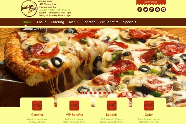 Dine & Drink theme site design template sample