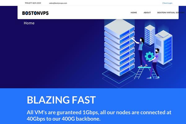 Hostinza theme site design template sample