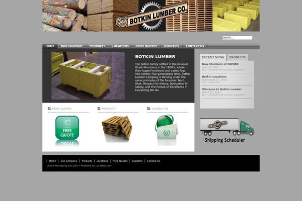 iCompany theme site design template sample