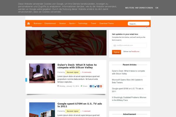 Deals theme site design template sample