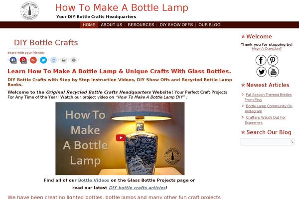 bottle-lamp.com site used X Blog