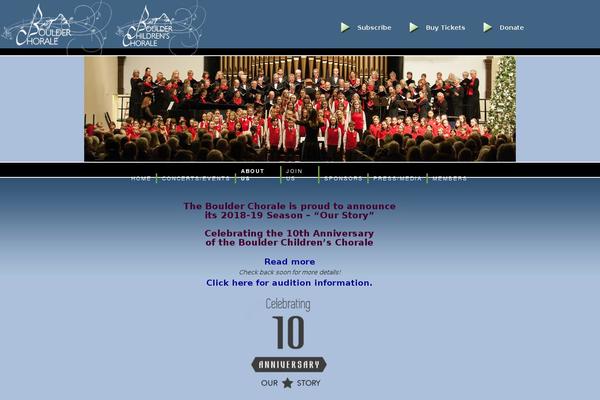 boulderchorale.org site used Wonderflux