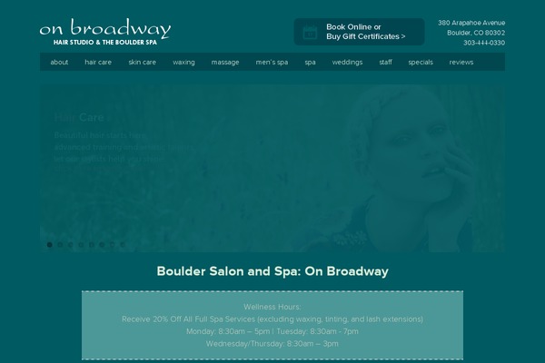 bouldersalonandspa.com site used Onbroadway-2013
